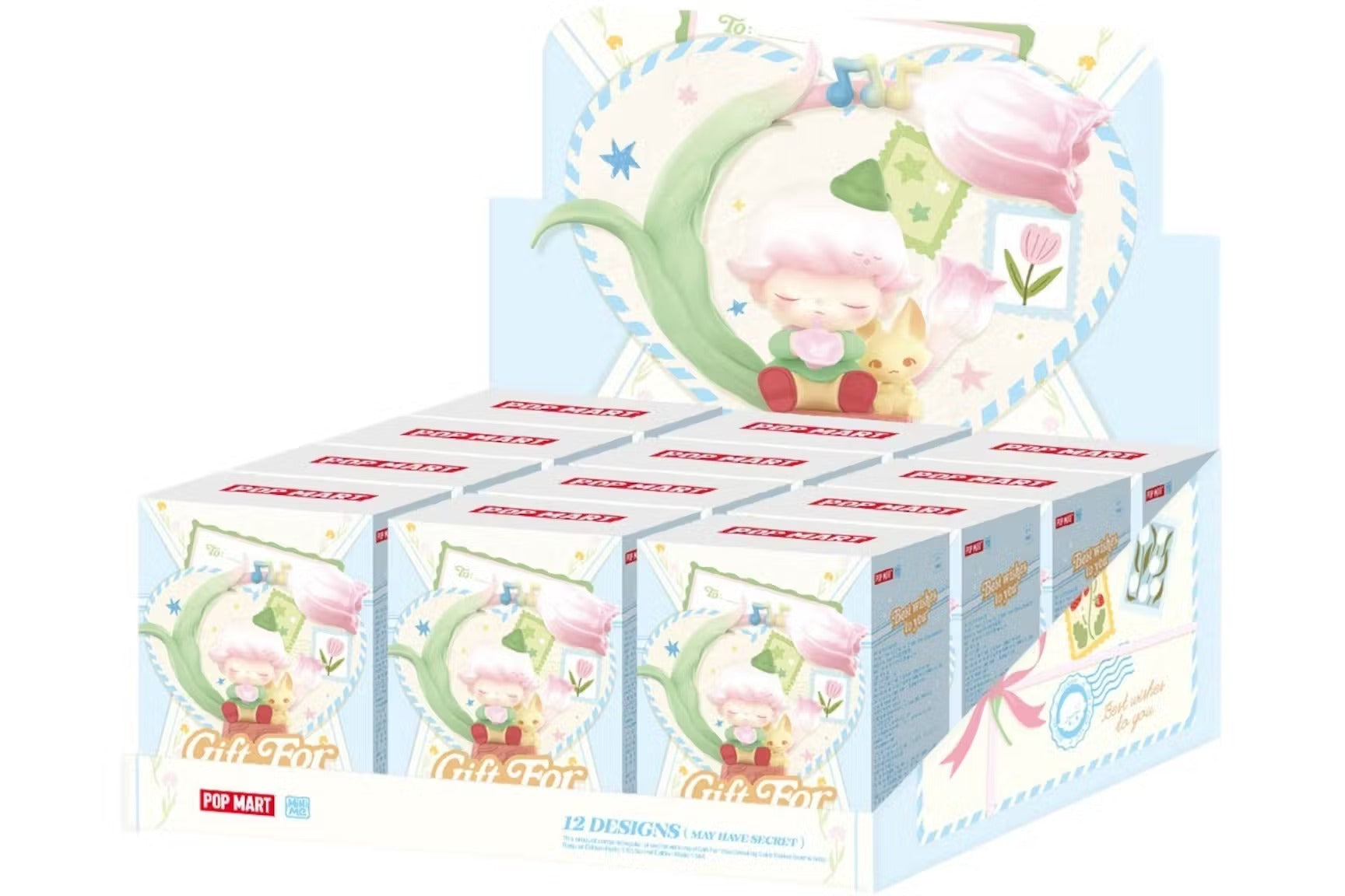 Pop Mart Gift For You Greeting Card Series Scene Sets Sealed Case (12 Blind Box)