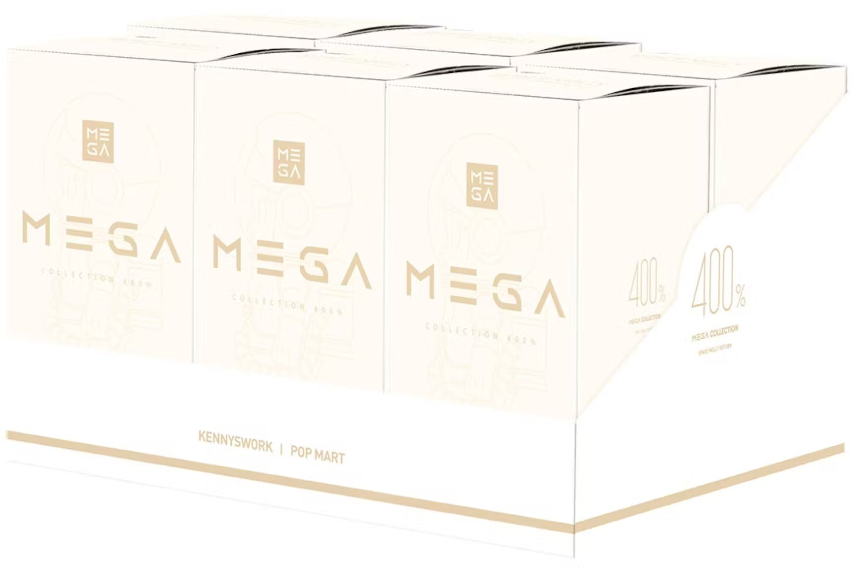 Pop Mart Mega Collection 400 % Space Molly Soft Drink Series Sealed Case (6 Blind Box)