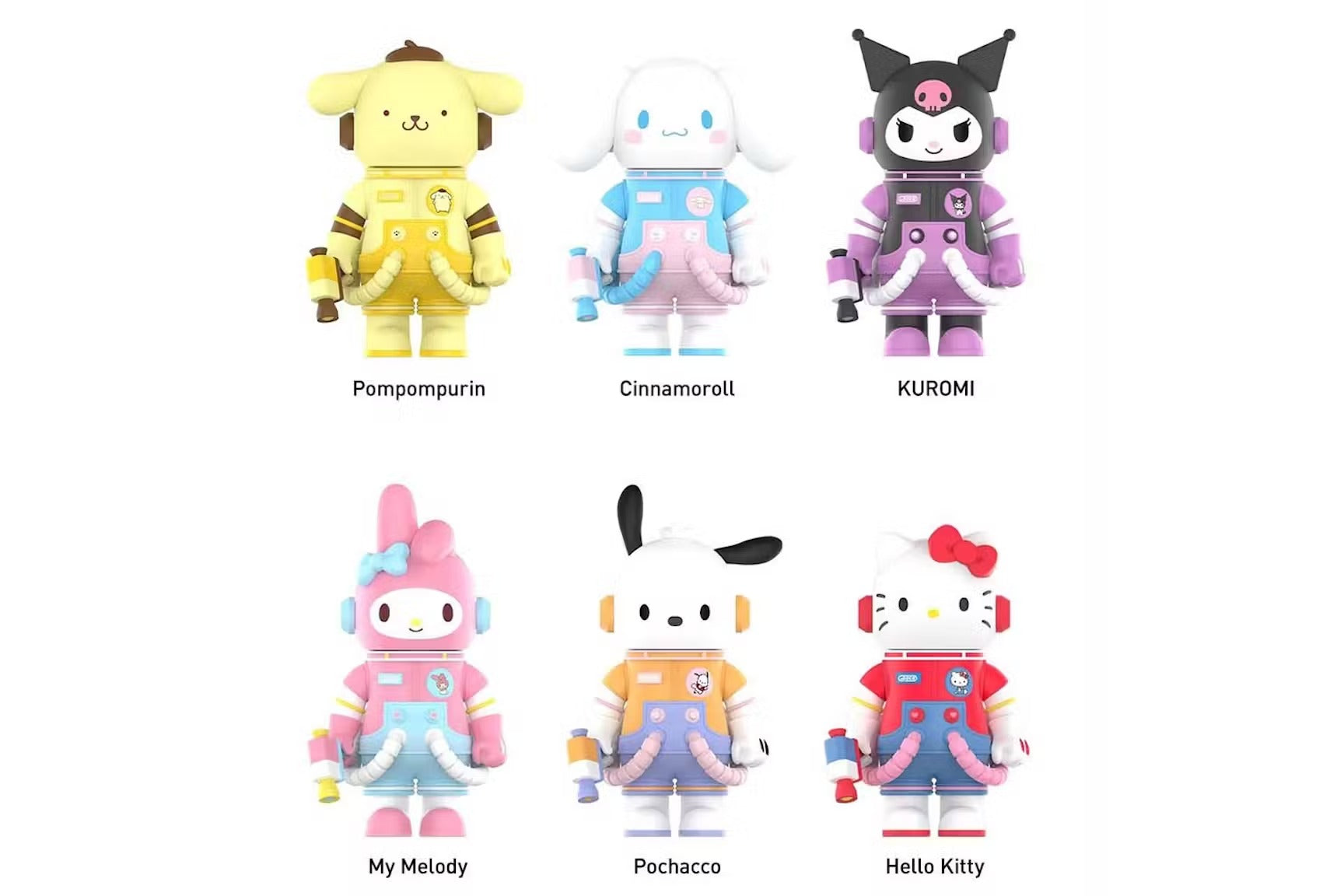 Pop Mart Mega Space Molly Sanrio Characters Series Sealed (6 Blind Boxes) 400%