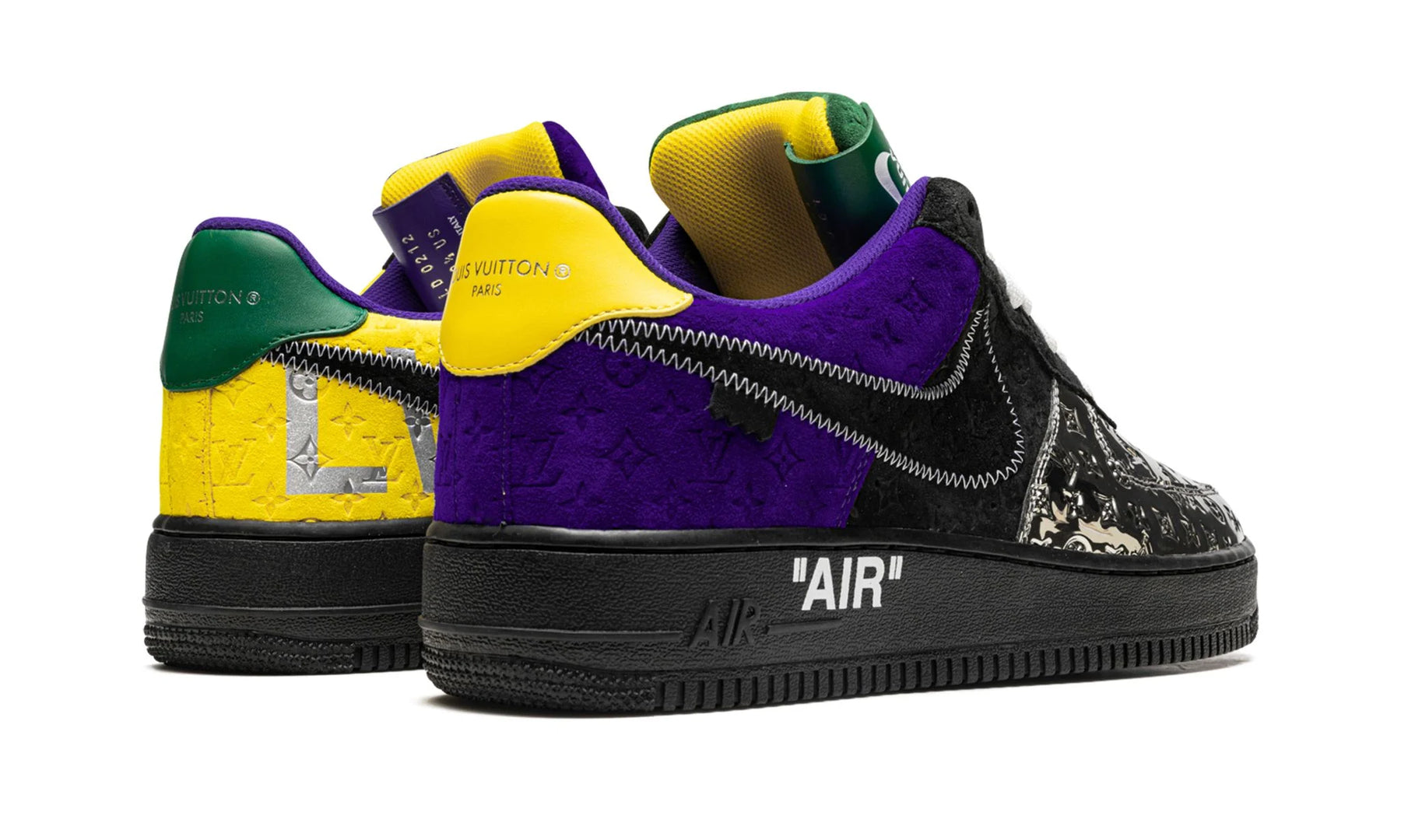 Nike Louis Vuitton Air Force 1 Low "Virgil Abloh - Purple/Metallic Silver"