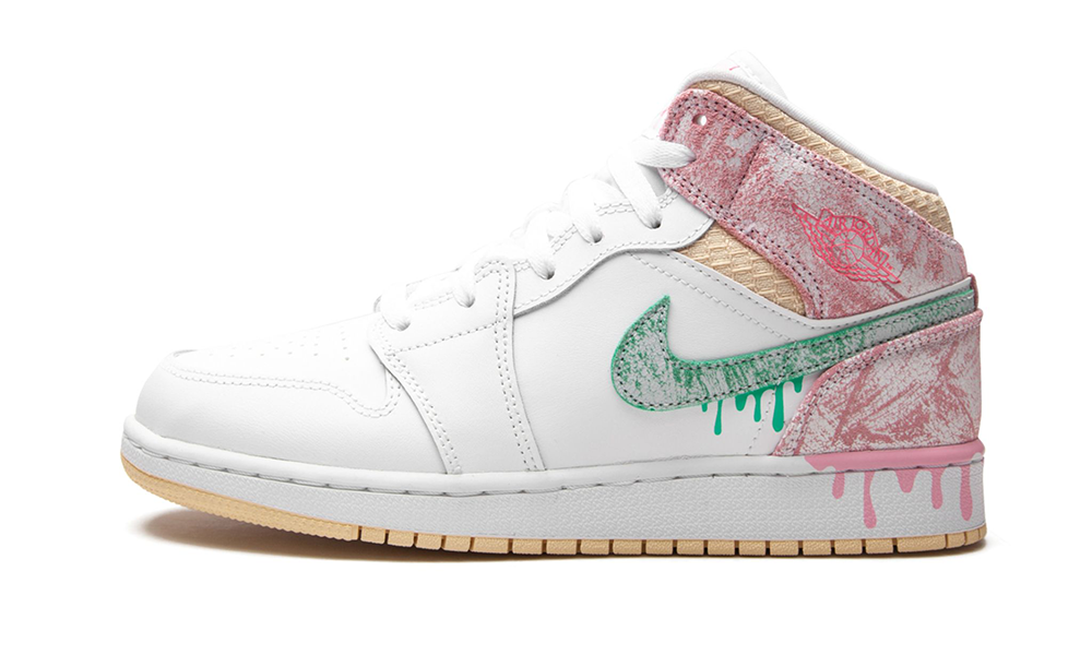 Air Jordan 1 Mid GS "Paint Drip"