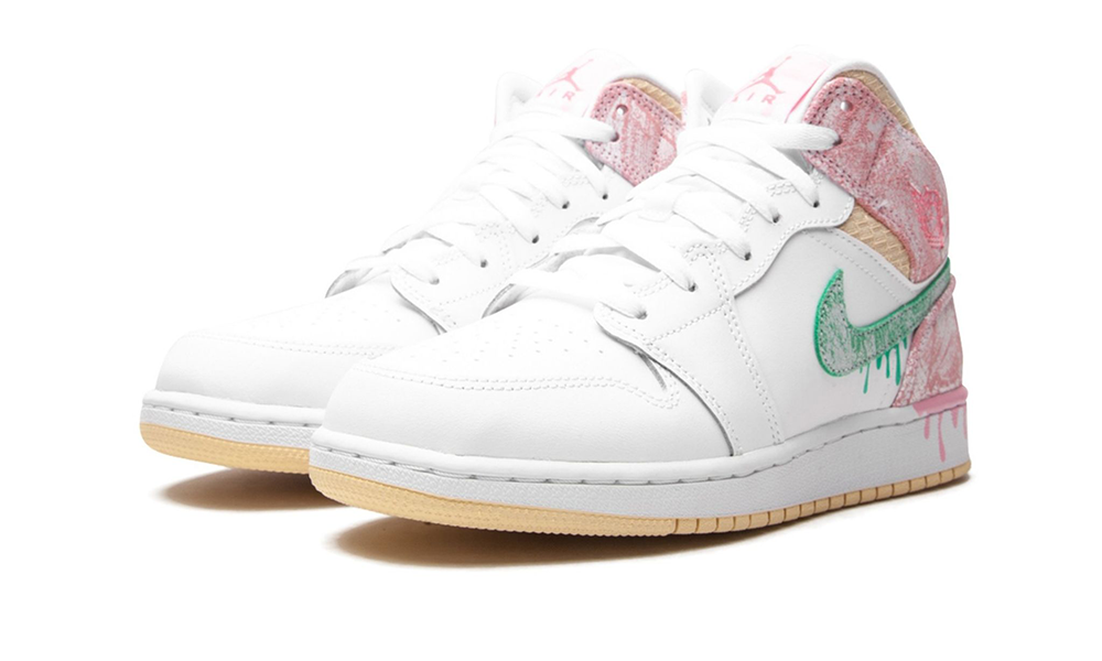 Air Jordan 1 Mid GS "Paint Drip"