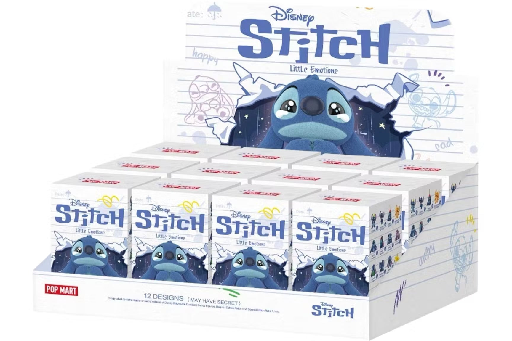 Pop Mart Disney Stitch Little Emotions Series Figure Sealed Case (12 Blind Box)