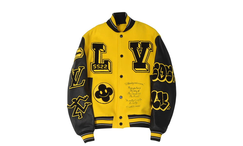 Louis Vuitton Multi-Patch "Leather Varsity Blouson"