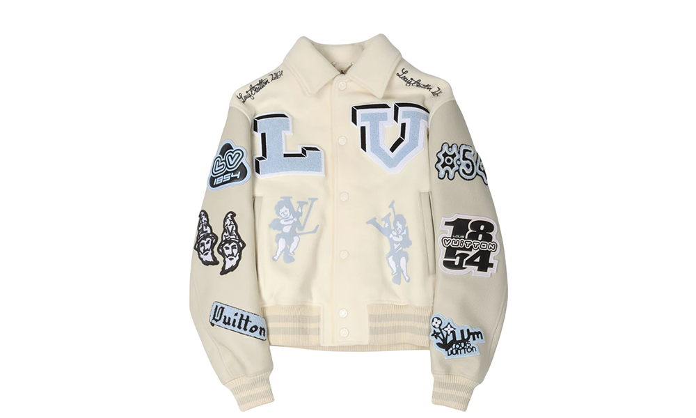 Louis Vuitton Multi-Patch "Leather Varsity Blouson"