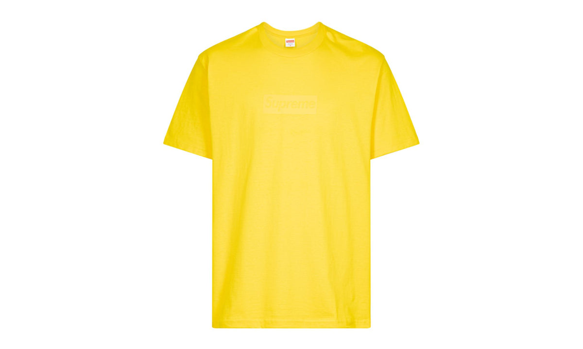 Supreme Box Logo Tee "Tonal Yellow SS23"