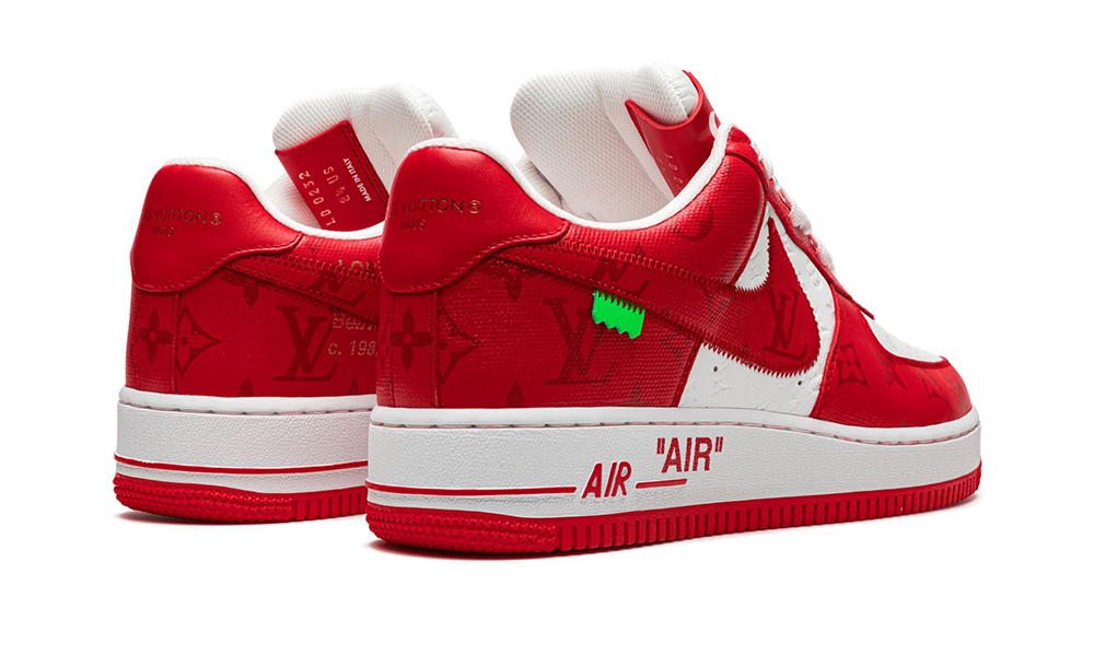 Nike Louis Vuitton Air Force 1 Low Virgil Abloh White Red