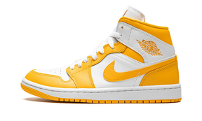 Air Jordan 1 Mid WMNS "White - University Gold"