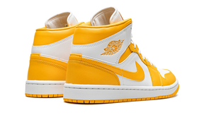 Air Jordan 1 Mid WMNS "White - University Gold"