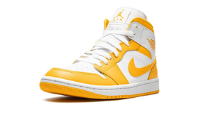 Air Jordan 1 Mid WMNS "White - University Gold"